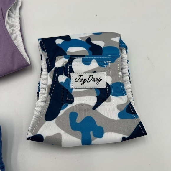 JoyDaog Reusable Belly Bands for Small Dogs, 3 Pack Premium Washable Dog Diapers - Picture 4 of 6